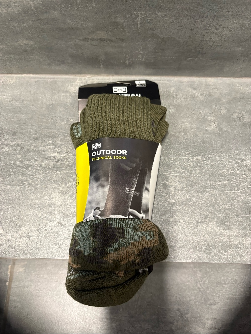 Evolution Extreme Socks Outdoor Technical Camouflage Sz L Men 9-10.5 Women 11-13